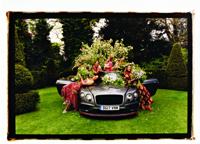 Spirit of Bentley book in the garden