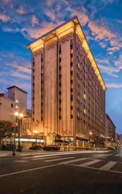 Donatello San Francisco exterior shot at night