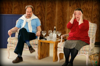 Dot the T's On a first name basis with actors rehearsing on stage