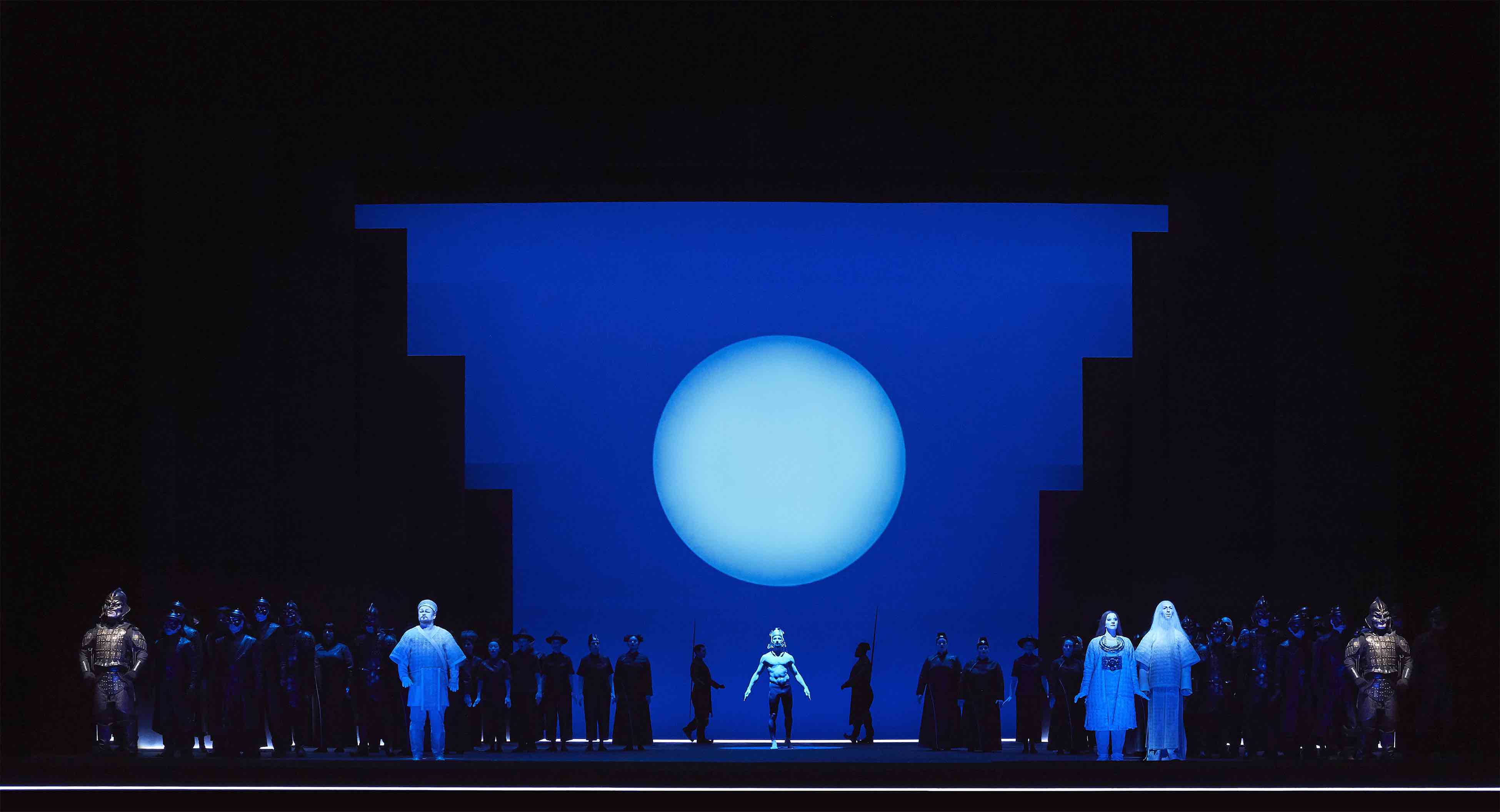 COC's production of Turandot on stage in Toronto showing night scene