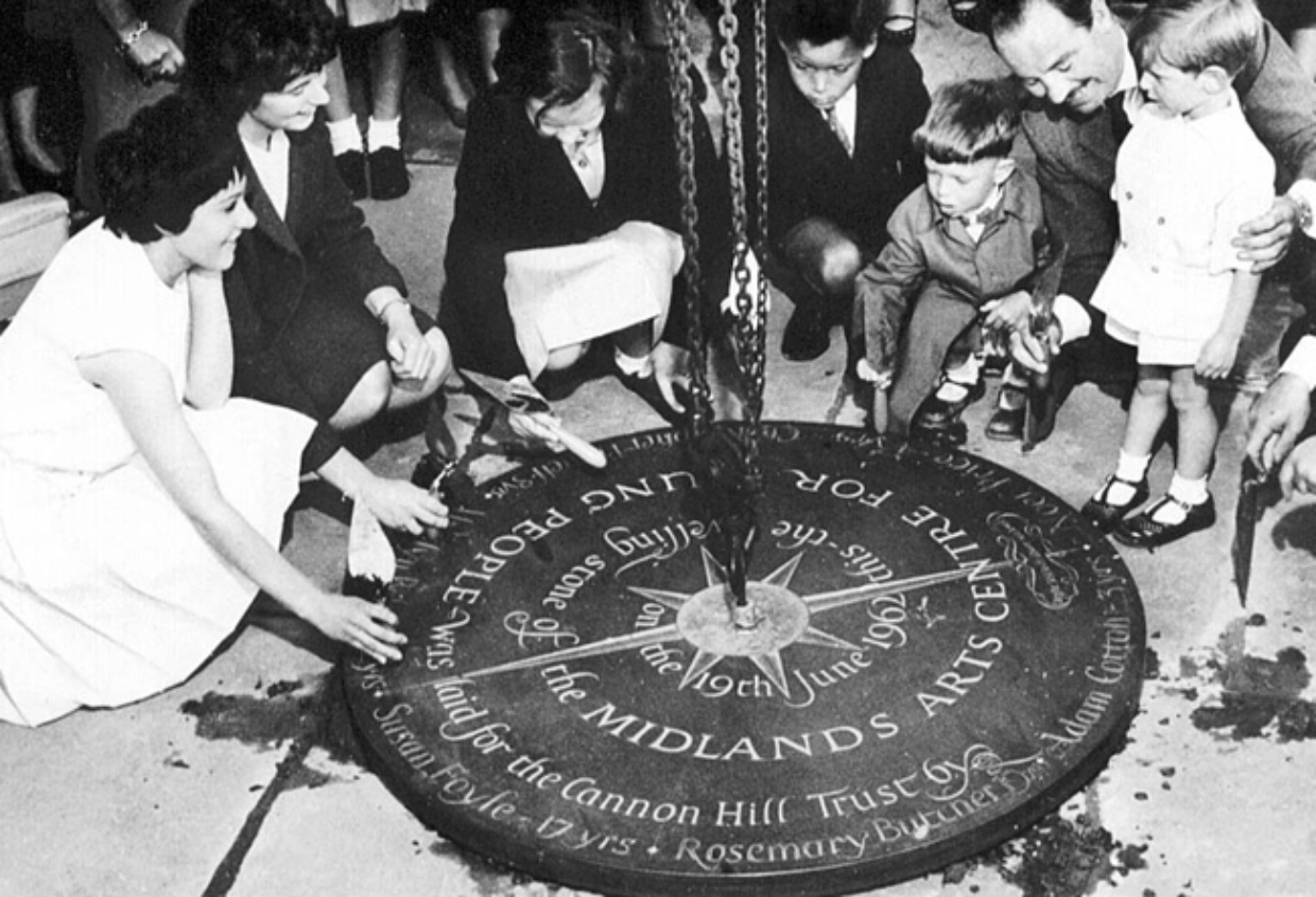 Laying the foundation stone