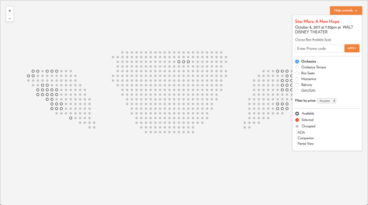 Initial seatmap
