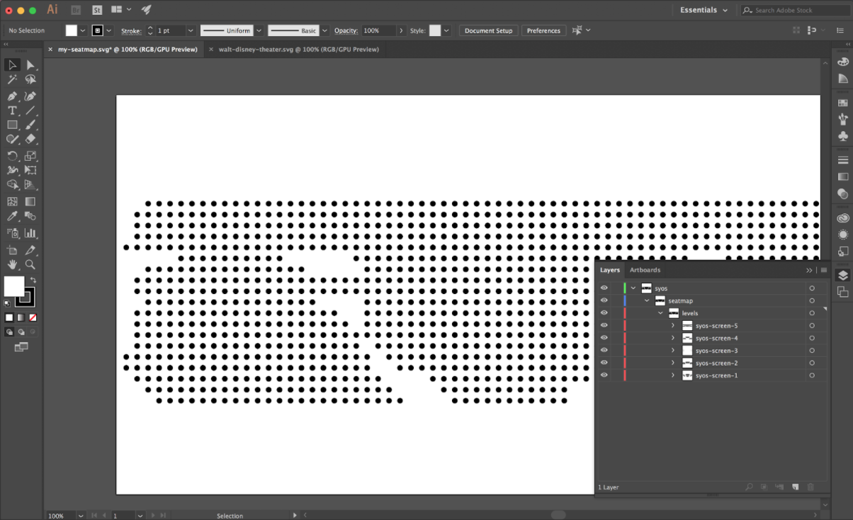Seatmap in Illustrator
