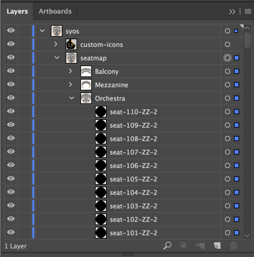 Seatmap layout in Illustrator