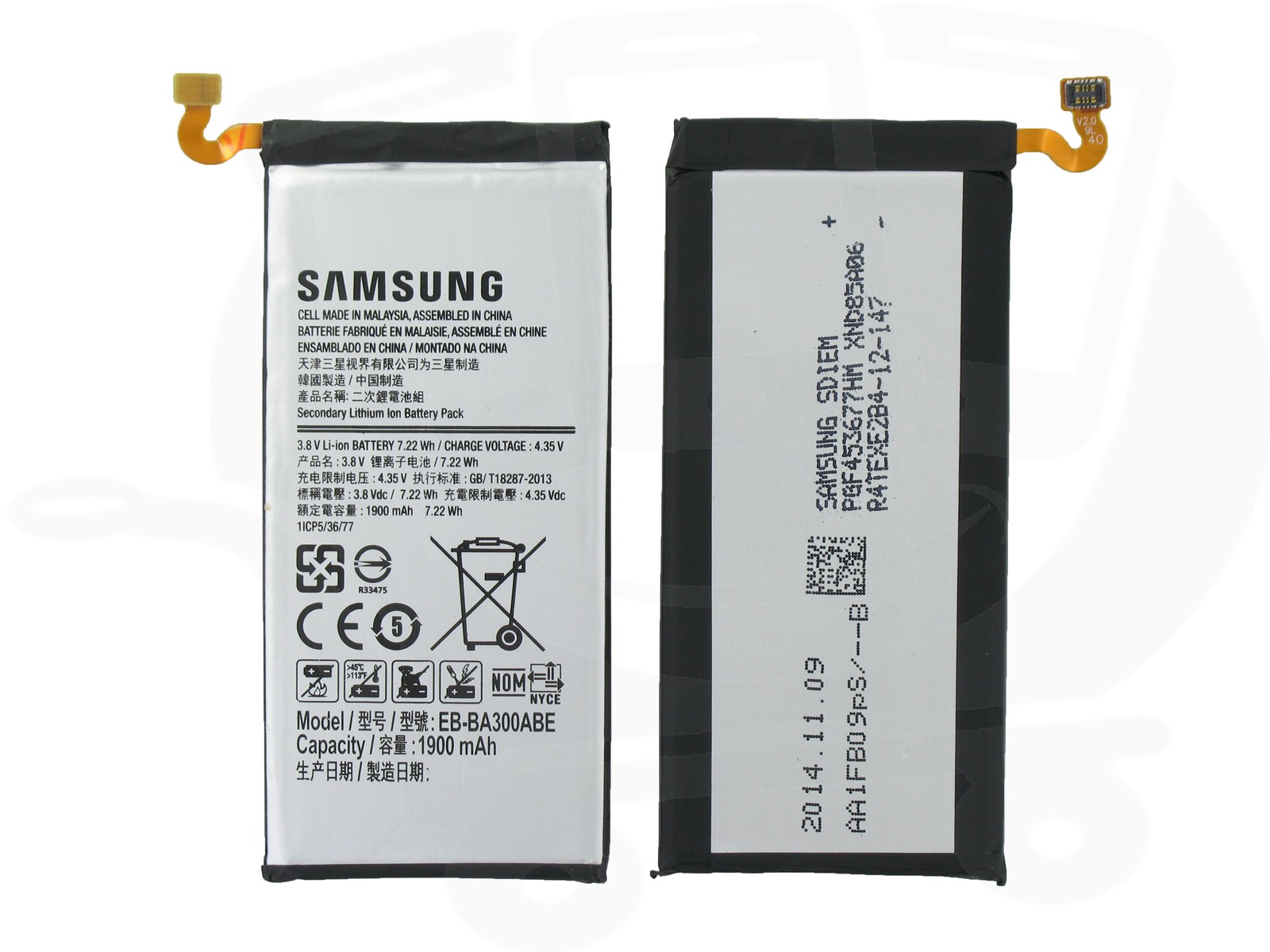 genuine samsung sm a300 galaxy a3 1900mah battery gh43 genuine samsung sm a300 galaxy a3 1900mah battery gh43