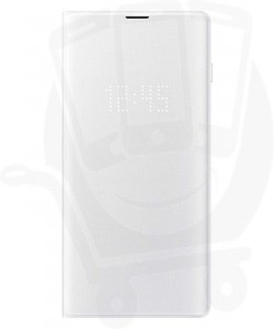 Official Samsung Galaxy S10 Plus White Led Flip Wallet Case Ef