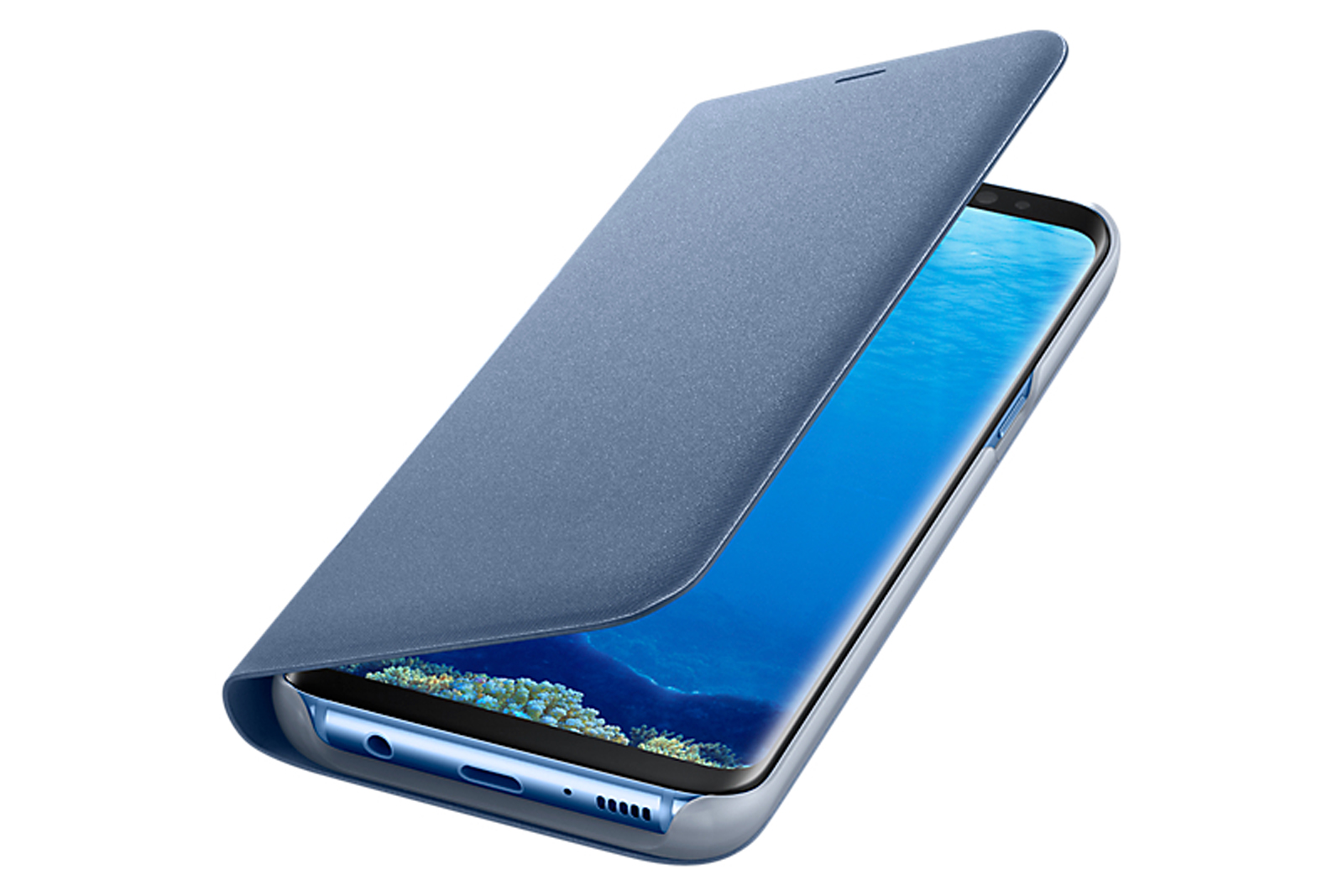 Official samsung galaxy s8 plus led flip wallet cover blue official samsung galaxy s8 plus led flip wallet cover blue through this