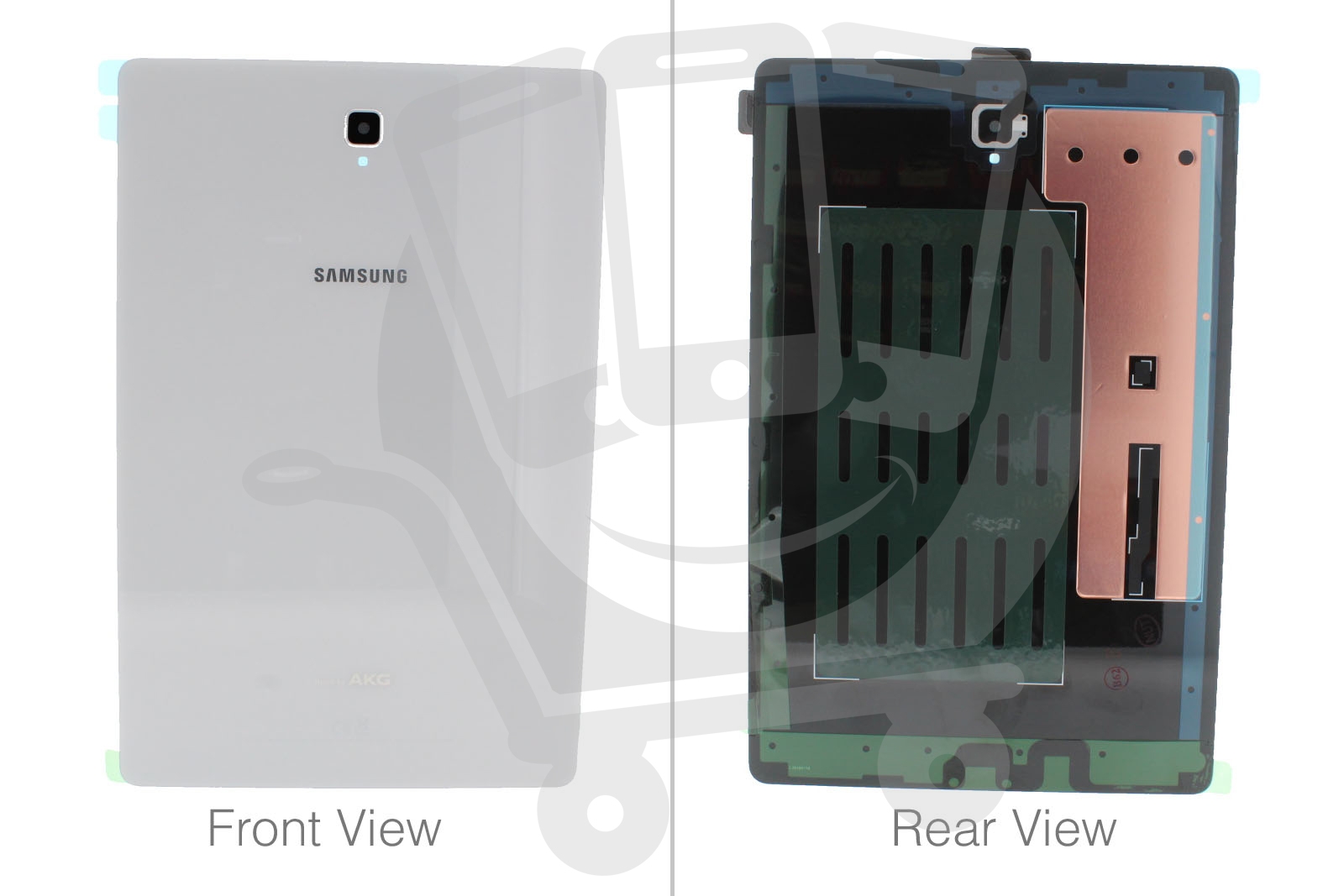 Official Samsung Galaxy Tab S4 10.5 SMT830 White Battery Cover GH82