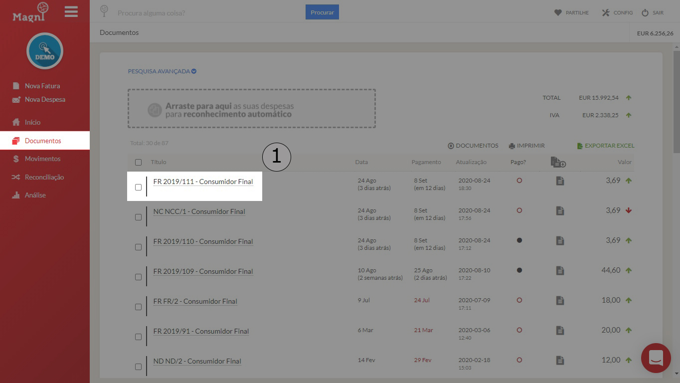 Como Cancelar Um Documento 1 - Passo 1