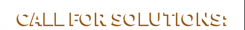 Call for Solutions: 1 Week Left