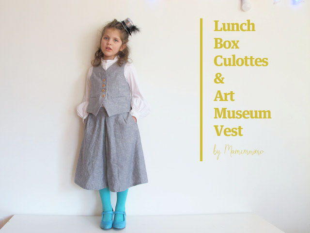 mamemimo: lunch box culottes art museum vest Lunch Box Culottes & Art Museum Vest
