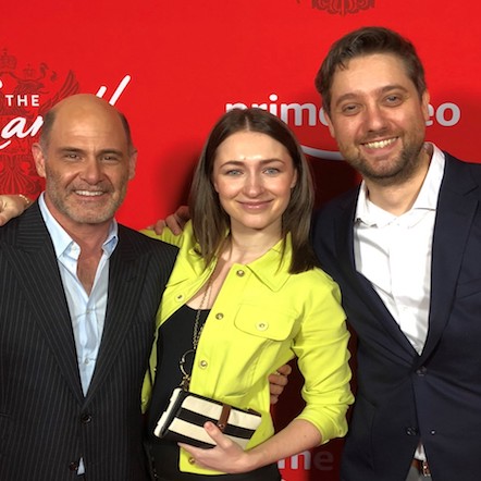 Giona Ostinelli & Sonya Belousova with Matt Weiner Giona Ostinelli & Sonya Belousova with Matt Weiner
