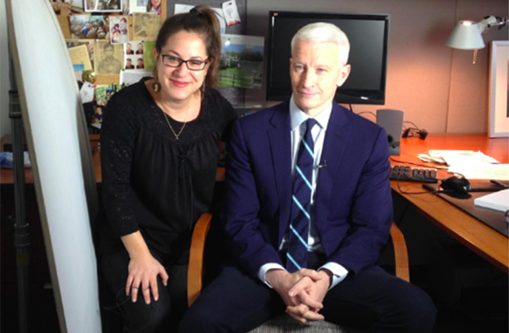 Anderson Cooper and Jenni Matz