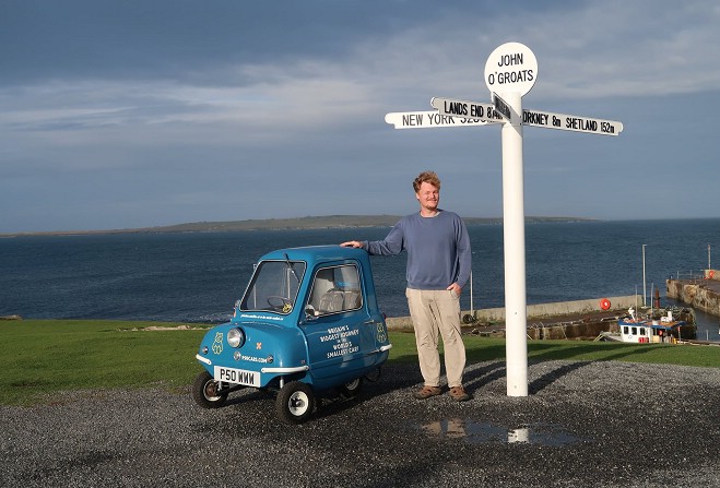 Smallest Car In World Takes On Britains Biggest Road Trip Manx Radio