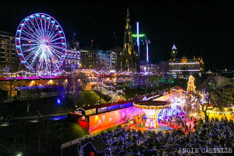 Las Navidades en Edimburgo - Atracciones Princes St Gardens