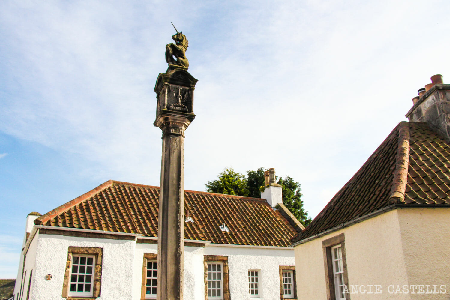 El unicornio, el animal nacional de Escocia - Culross Mercat Cross