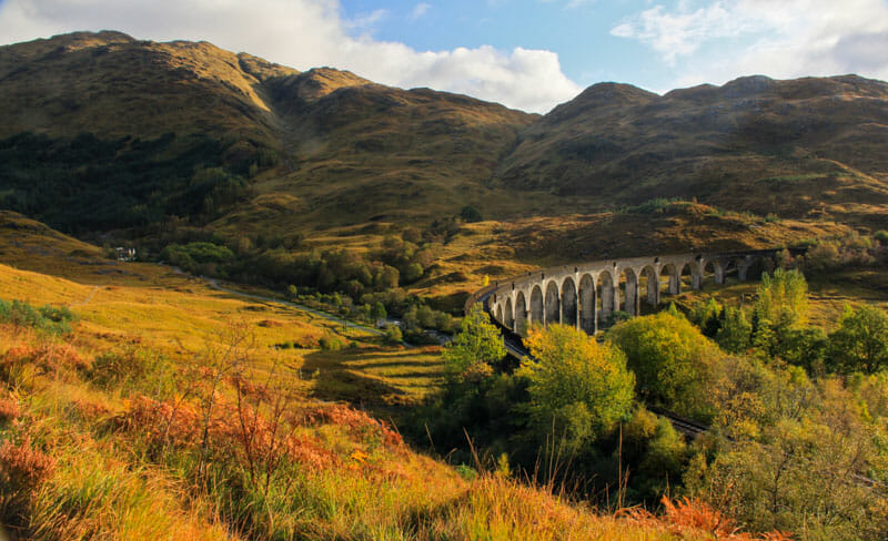 Las mejores excursiones del otoño en Escocia - Glenfinnan Viaduct