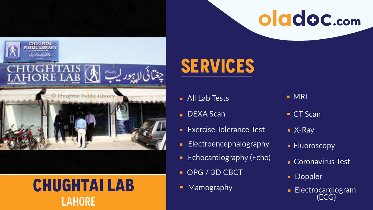Chughtai Lab, Lahore (10 DISCOUNT) Radiology Lab at Chughtai Lab