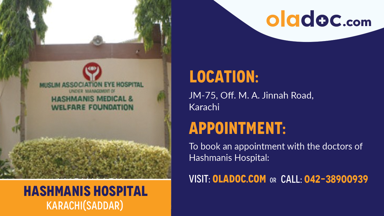Hashmanis Hospital Saddar Saddar Karachi Upto 50 Discount On In Person Online Video Appointments Doctors List Contact Info And Charges Oladoc Com