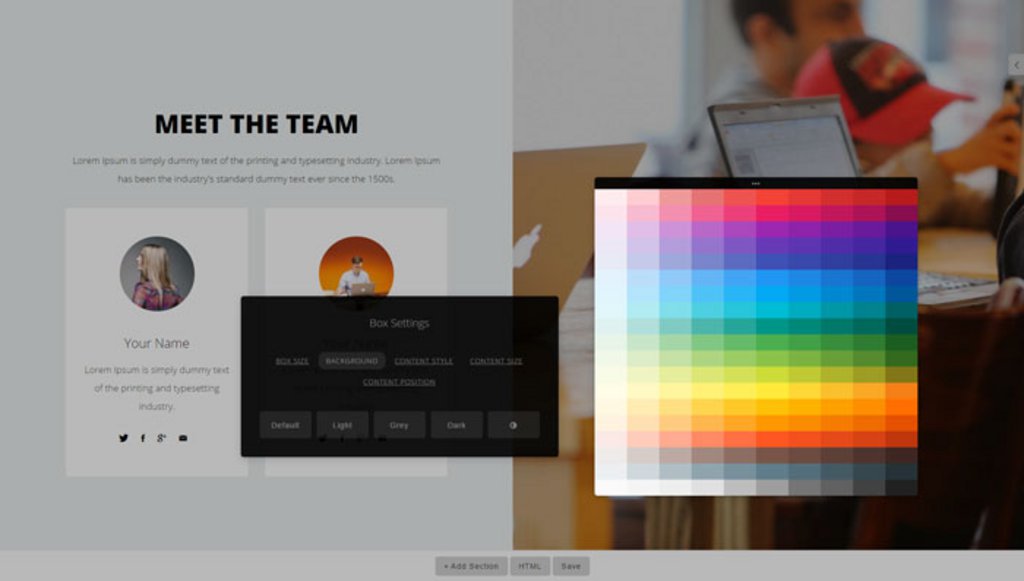 Capture - ContentBox.js – Réaliser des modèles de pages attractifs mais difficiles à coder