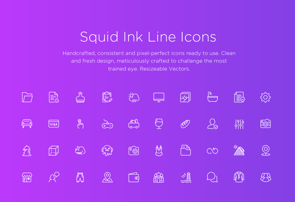 Line icons – Set premium-1