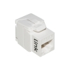 Keyston rj45 utp cat.6 colore bianco 180&deg; tooless 50 micron