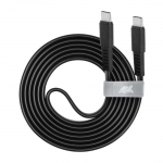 Cavo ricarica piatto type-c / type-c 1,2 m nero