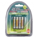 Batteria mini stilo aaa gbc ricaricabile 1000mha conf. 4 pz