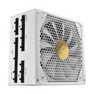 Sharkoon alimentatore rebel p30 gold wh 1000w atx3.0 atx 3.0, pcie gen5 12vhpwr, 80 plus gold, 135mm