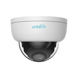 3mp uniarch minidome ipcamera, ottica 4.0mm ik10 con audio