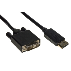 Cavo displayport m to dvi m (24+1) 2mt ak-340306 lkcdpdvi20