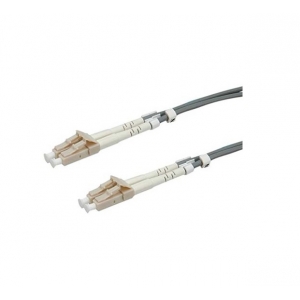 Cavo fibra ottica 0,5mt connettori lc-lc 50/125 om3 multi. blue
