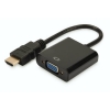 Adattatore hdmi-m a vga-f cavo 15cm con audio digitus