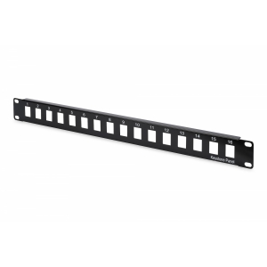 Patch panel 16 porte rj45 vuoto modulare nero digitus