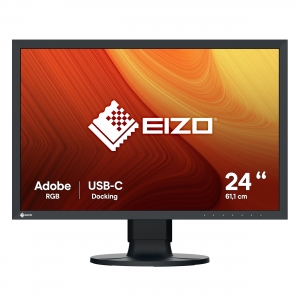 Eizo monitor 24 led ips 16:10 1920x1200 410 cdm, dvi/dp/hdmi, srgb, calib hw, sw calib incl, pivot,