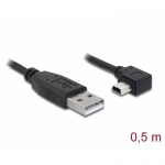 Cavo usb maschio - usb mini b maschio angolo 90 mt 0,5