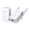 Powerline kit homeplug av2 fino a 1000mbps e wi-fi 300mbps