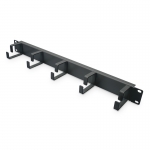 Pannello passacavi 5 anelli per rack 19" 1u nero digitus