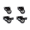 Set 4 ruote (2 bloccabili) per armadi rack link