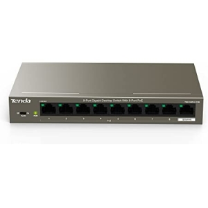 Hub switch 9p gigabit tenda teg1109p-8-102w 8poe 102w is.vlan