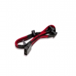 iTek ITCP4SBR 0.3m 4-pin Molex 4x SATA Nero, Rosso cavo SATA