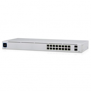 Switch ubiquiti usw-16-poe 16p glan 8p poe 42w 2p sfp l2