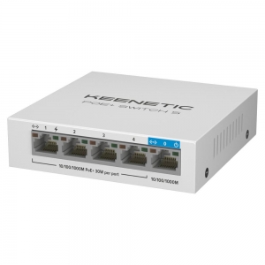 Switch poe+ keenetic switch 5 5p glan (5*poe+) 60w totali