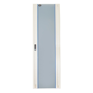 Porta in vetro di sicurezza con serratura per armadio link 42u larghezza 800 grigio