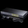 Switch rete 16 porte poe + 2 slot sfp gigabit 10/100/1000mbps 200w (gs1020ps2)