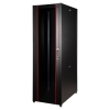 Armadio rack per reti 19" 42u (a)2002, (l)800, (p)1000 colore nero porta traforata serie eavi