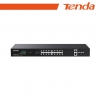 Tenda switch poe unmanaged, 20 port, 16 poe
