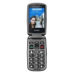 Brondi cellulare amico sicuro plus nero metal + braccialetto sos incluso nella confezione