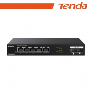 Tenda switch unmanaged desktop, 5*2.5ge + 2*10g sfp