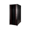 Armadio rack per reti 19" 42u (a)2002, (l)600, (p)1000, colore nero porta a vetro serie eavi